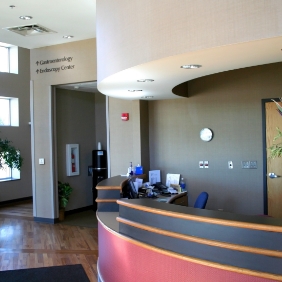 Reception desk in Garland dental office