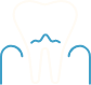 Animated tooth and gum tissue representing periodontal therapy