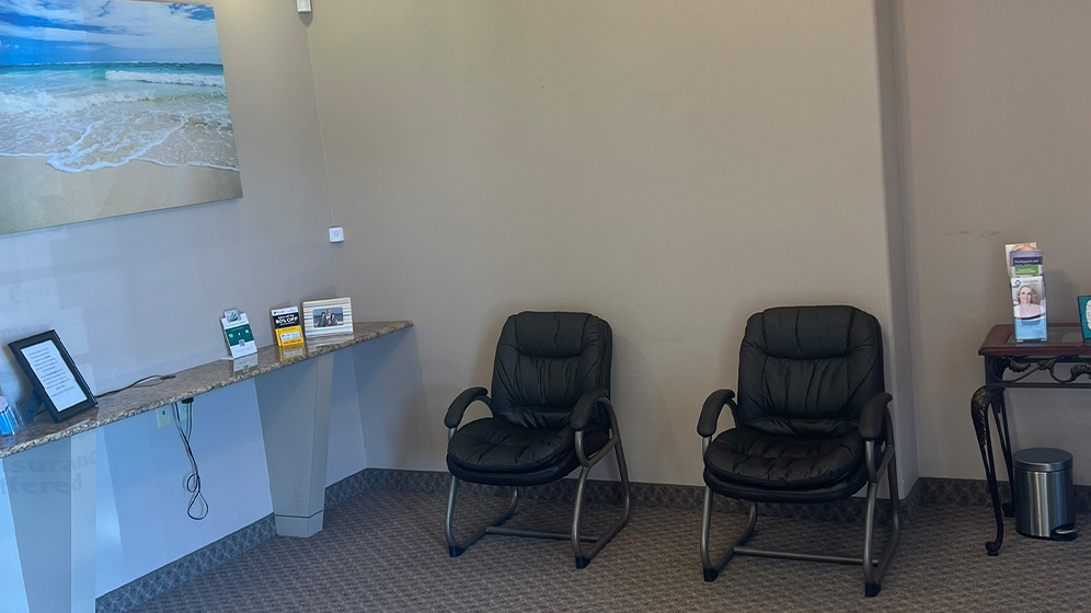 Dental office waiting room